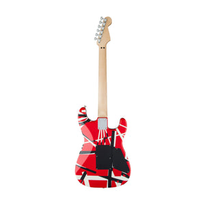 EVH Striped Series Left-Handed Electric Guitar, Maple FB, Red/Black and White Stripes