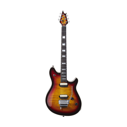 EVH Wolfgang USA 5A Flame Maple Top Electric Guitar, Ebony FB, 3-Tone Sunburst