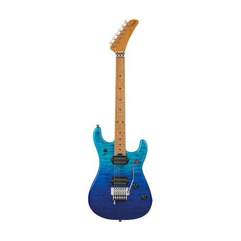 EVH 5150 Series Deluxe QM Electric Guitar, Baked Maple FB, Pacific Drift