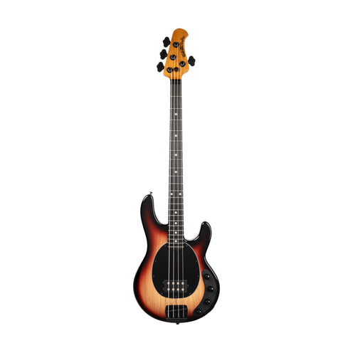 Ernie Ball Music Man StingRay Special Bass Guitar w/Black Hardware, Ebony FB, Faded Vintage Burst