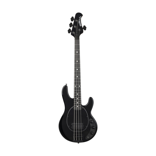 Ernie Ball Music Man StingRay Short-Scale Bass Guitar, Ebony FB, Black