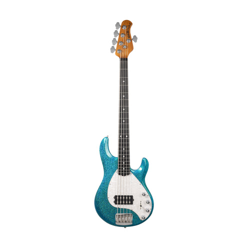 Ernie Ball Music Man StingRay Special 5 Bass Guitar, Ebony FB, Anomalous Green