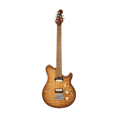 Ernie Ball Music Man Axis Super Sport Electric Guitar, Maple FB, Honey Pot Quilt