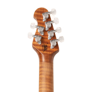 Ernie Ball Music Man Axis Super Sport Electric Guitar, Roasted Maple FB, Yucatan Blue Flame