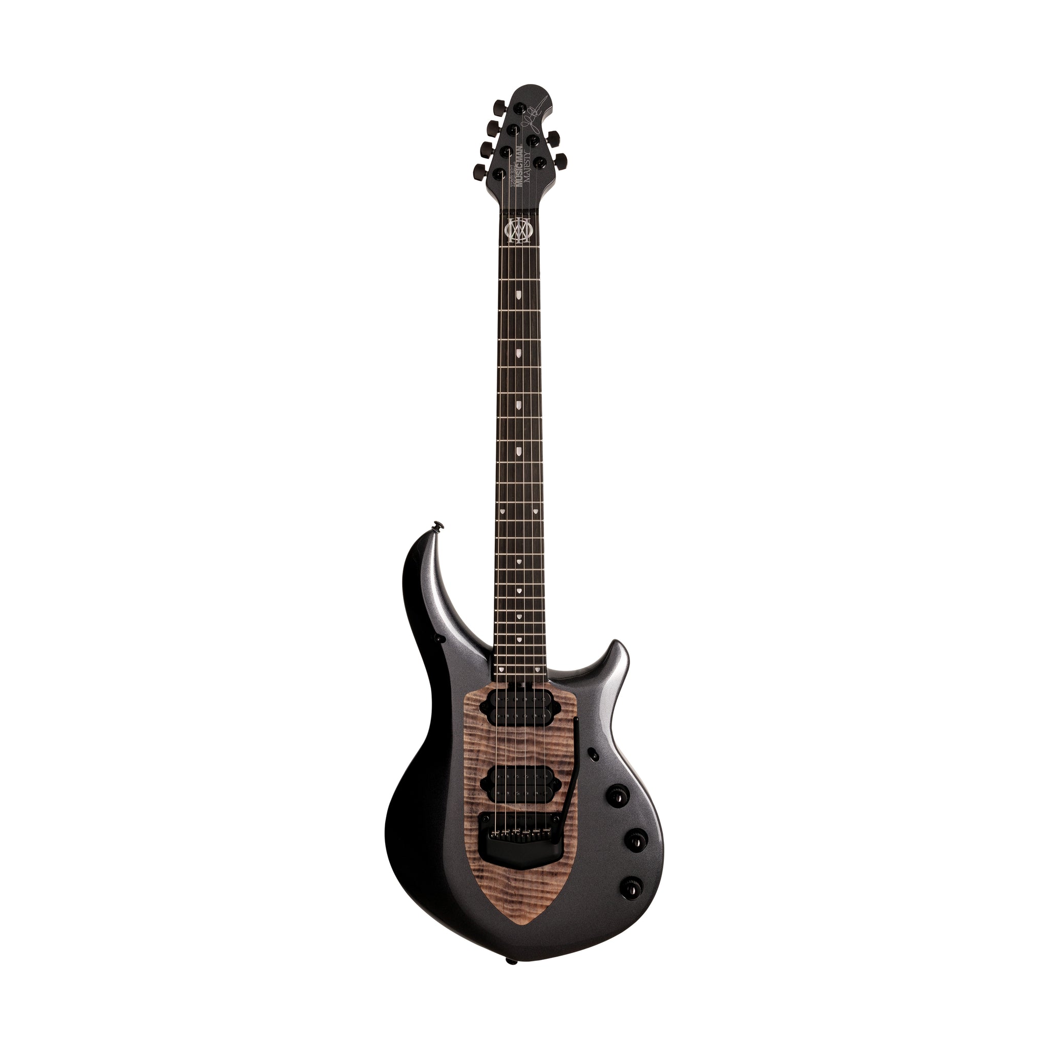 Ernie Ball Music Man John Petrucci Majesty Electric Guitar, Ebony FB, Smoked Pearl