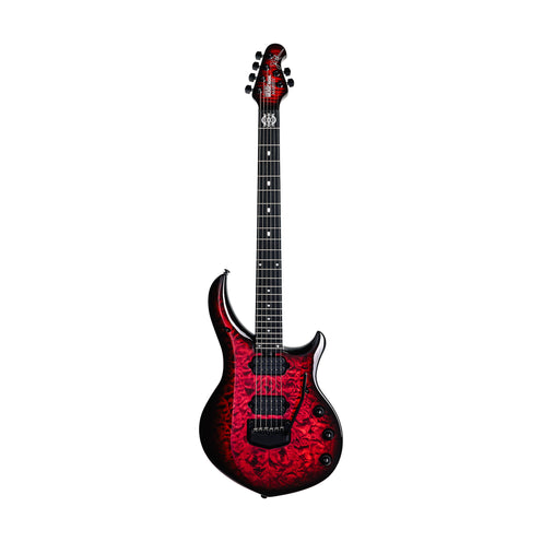 Ernie Ball Music Man John Petrucci Limited-Edition Maple Top Majesty 6 Electric Guitar, Red Nebula