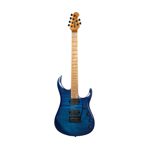 Ernie Ball Music Man John Petrucci JP15 Electric Guitar w/Black Hardware, Ultramarine Flame