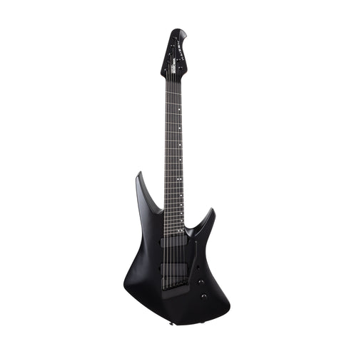 Ernie Ball Music Man Kaizen 7-String Electric Guitar, Ebony FB, Apollo Black