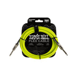 Ernie Ball 10FT Flex Straight to Straight Instrument Cable, Green