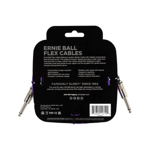 Ernie Ball 10ft Flex Straight to Straight Instrument Cable, Purple