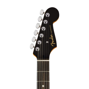 Fender American Ultra Limited Edition Stratocaster Electric Guitar, Ebony FB, Tiger