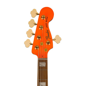 Fender MonoNeon Jazz Bass V Guitar, Fluorescent Yellow