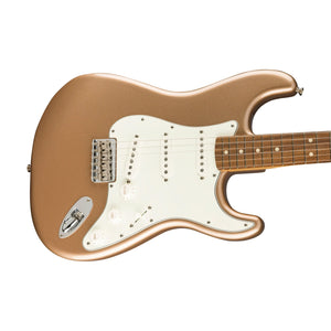 Fender Limited Edition Vintera 70s Stratocaster Hardtail Electric Guitar, PF FB, Firemist Gold