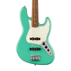 Fender Player Jazz Bass Electric Guitar, Pau Ferro FB, Sea Foam Green