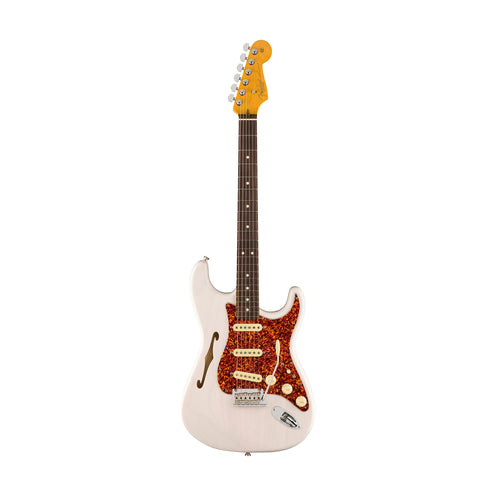 Fender Ltd American Professional II Stratocaster Thinline Electric Guitar, White Blonde