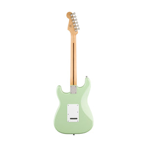 Squier FSR Sonic Stratocaster HSS Electric Guitar w/White Pickguard, Laurel FB, Surf Green