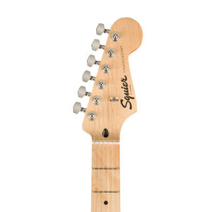 Squier FSR Sonic Stratocaster HSS Electric Guitar w/White Pickguard, Maple FB, 2-Color Sunburst