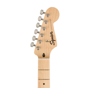 Squier FSR Sonic Stratocaster HSS Electric Guitar w/White Pickguard, Maple FB, Ultraviolet