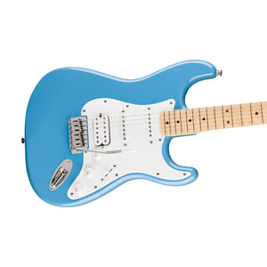 Squier FSR Sonic Stratocaster HSS Electric Guitar w/White Pickguard, Maple FB, California Blue