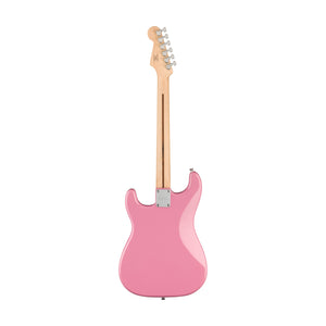Squier Sonic Stratocaster HT H Electric Guitar w/White Pickguard, Maple FB, Flash Pink