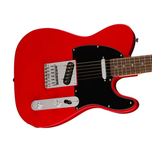 Squier Sonic Telecaster Electric Guitar w/Black Pickguard, Laurel FB, Torino Red