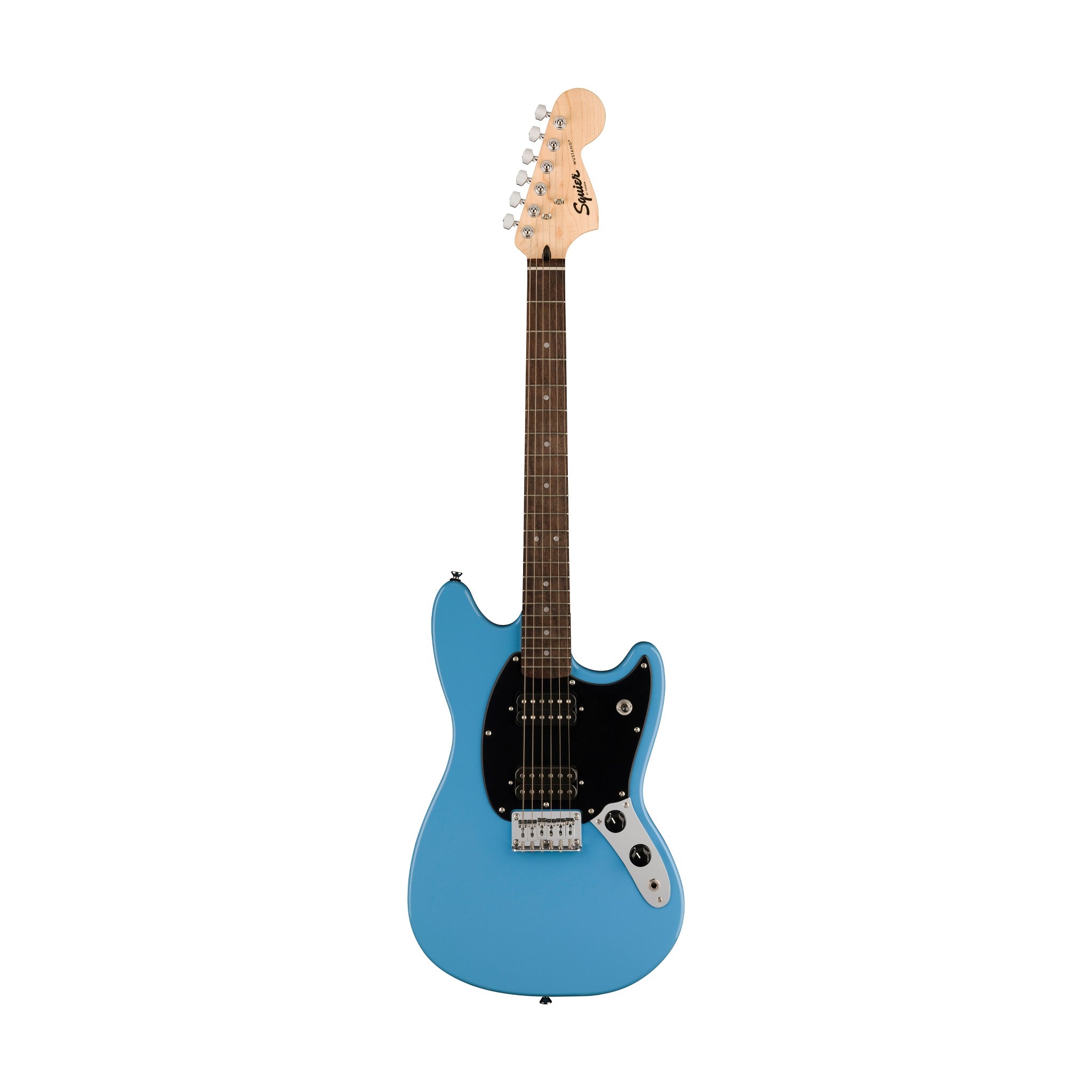 Squier Sonic Mustang HH Electric Guitar w/Black Pickguard, Laurel FB, California Blue