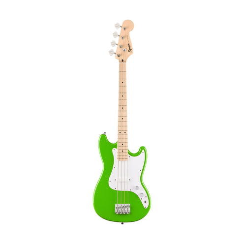 Squier FSR Sonic Bronco Bass Guitar, Maple FB, Lime Green