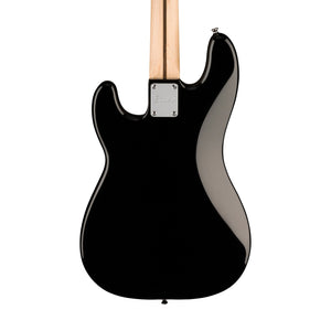 Squier Sonic Precision Bass Guitar w/White Pickguard, Laurel FB, Black