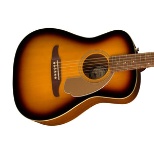 Fender California Malibu Player Small-Bodied Acoustic Guitar, Walnut FB, Sunburst