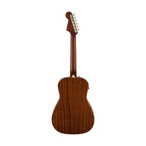 Fender California Malibu Player Small-Bodied Acoustic Guitar, Walnut FB, Fiesta Red