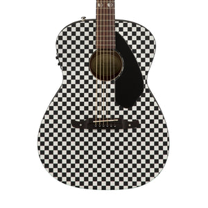 Fender Tim Armstrong Hellcat Acoustic Guitar w/Black Pickguard, Checkerboard