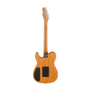 Fender American Acoustasonic Telecaster All Mahogany Guitar w/Bag, Ebony FB, Natural