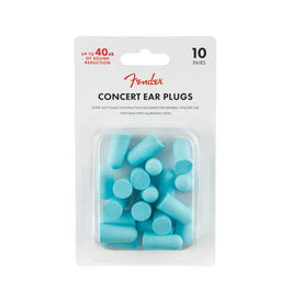 Fender Concert Ear Plugs, Daphne Blue, 10 Pairs