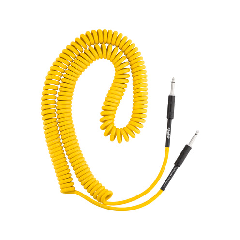 Fender X Third Man Hardware 30FT Coil Instrument Cable, Yellow
