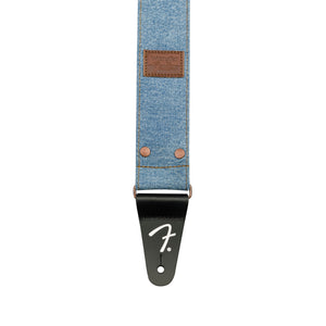 Fender X Wrangler Denim Guitar Straps, Light Indigo