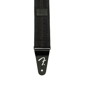 Fender X Wrangler Denim Guitar Straps, Washed Black