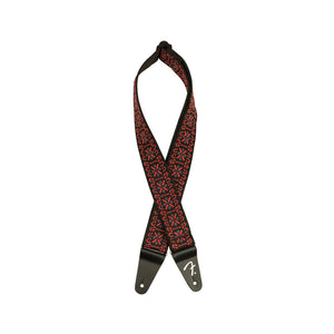 Fender Pasadena Woven Guitar Strap, Lattice Red