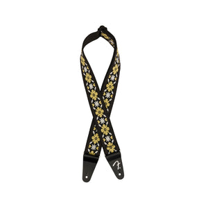 Fender Pasadena Woven Guitar Strap, Yellow Clover