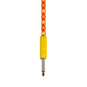Fender MonoNeon 10FT Angled Instrument Cables, Orange