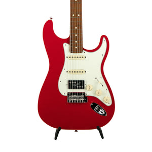 Fender Japan Limited Edition Hybrid II Stratocaster HSS Flat Top Electric Guitar, Modena Red