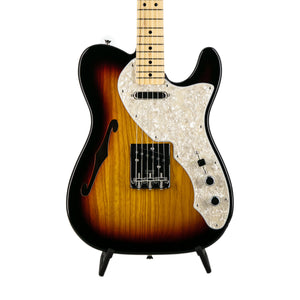 Fender FSR Collection Traditional 60s Telecaster Thinline Electric Guitar, Maple FB, 3-Tone Sunburst