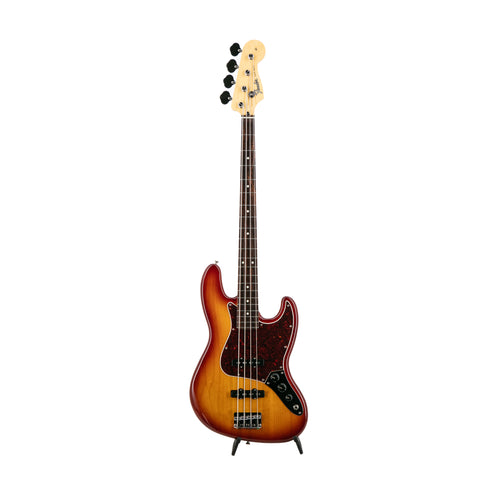Fender FSR Collection Hybrid II Jazz Bass Guitar, RW FB, Sienna Sunburst