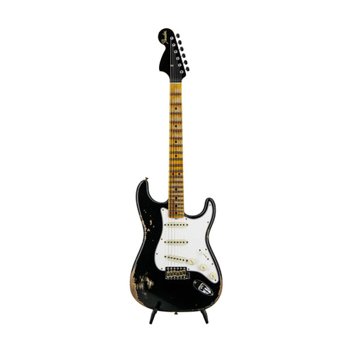 Fender Custom Shop 1969 Stratocaster Heavy Relic Electric Guitar, Aged Black