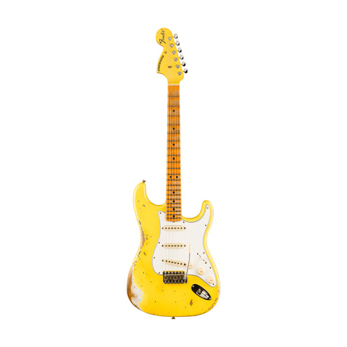 Fender Custom Shop 1969 Stratocaster Heavy Relic Electric Guitar, Aged Canary Yellow