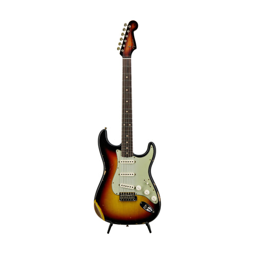 Fender Custom Shop 1960 Stratocaster Relic Electric Guitar w/Matching Peg, 3-Tone Sunburst