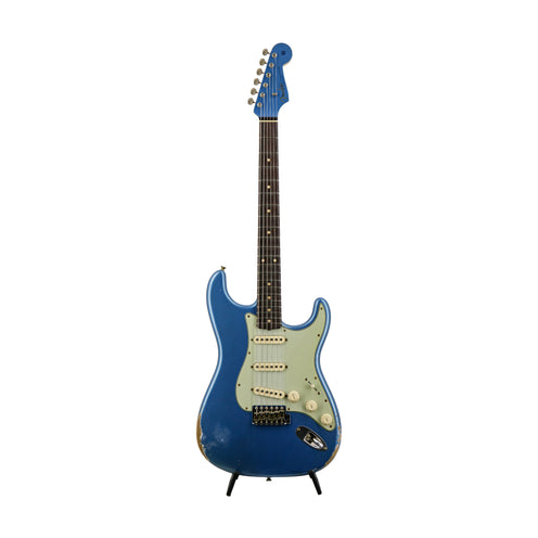 Fender Custom Shop 1960 Stratocaster Relic Electric Guitar w/Matching Peg, Aged Lake Placid Blue
