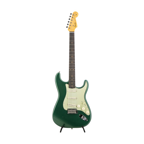 Fender Custom Shop Limited 1963 Stratocaster Journeyman Relic Guitar, RW FB, Aged Sherwood Green