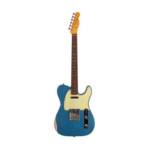 Fender Custom Shop 1963 Telecaster Relic Guitar, RW FB, Aged Lake Placid Blue