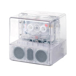 NINM Lab IT’S REAL Bluetooth Speaker w/Cassette Player Combo, Transparent Edition