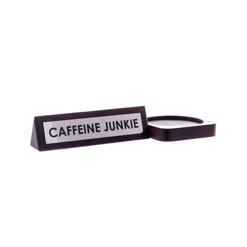 Boxer Wooden Desk Sign - Caffeine Junkie
